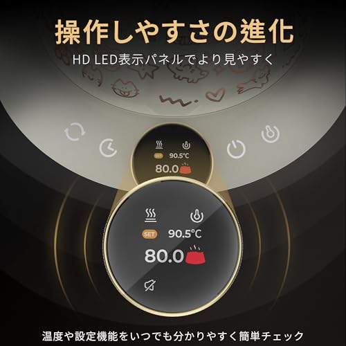 エペイオス(Epeios) エペイオス(Epeios) 電気ケトル ドリップケトル 0.9L JPCCN1059 の商品画像 6