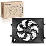 A-Premium Engine Radiator Cooling Fan Assembly Compatible with Hyundai & Kia Models - Sonata 2011-2013 2.4L, Optima 2012-2013 2.4L, Gas