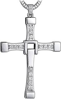 Fast and Furious Moive Cross Pendant Necklace Dominic Toretto Vin Diesel Dom