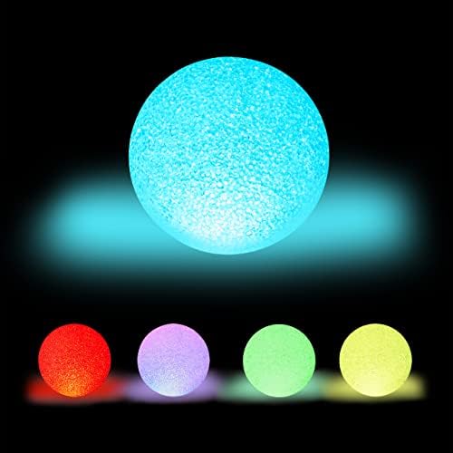 Relaxdays Lampe LED boule, changement couleurs, sans batteries, s...
