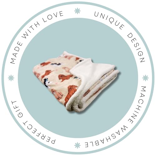 Couverture polaire microfibre carlin plaid chaud réversible 110x68 - 7