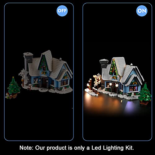 LED Light Kit for The Visit of Santa Claus,Lighting Set Compatible with Lego Creator Winter Village Collections Santa's Visit 10293,Creative Christmas Xmas Gifts,Only Light Set (Remote Control) - Image 4
