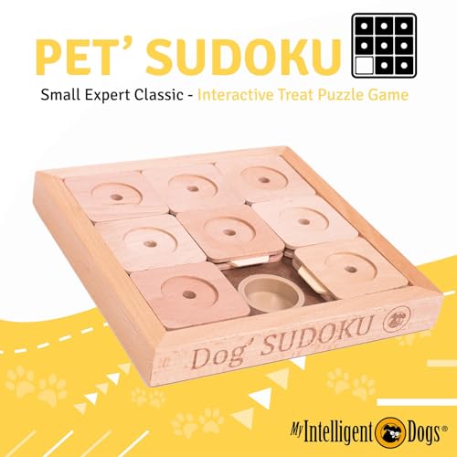 My Intelligent Dogs Interaktives Hundespielzeug Intelligenz Sudoku Small Expert - Intelligenzspielzeug für Hunde & Katze - Interaktives Spielzeug Hund, Katzenspielzeug - Denkspiele für Hunde