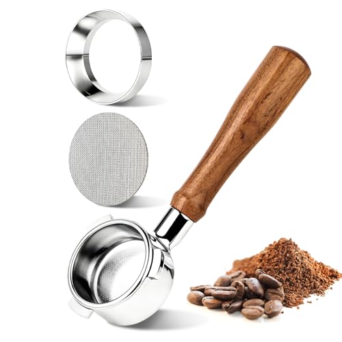 Mokarya Bottomless Portafilter 54mm 54mm Bottomless Portafilter for Breville/Sage Machines - Compatible with Barista Express 870/878/880 Includes Triple Basket Dosing Funnel & Dual Puck Screen