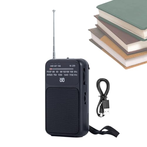 Radio portable rechargeable 800mAh pour camping et randonnée