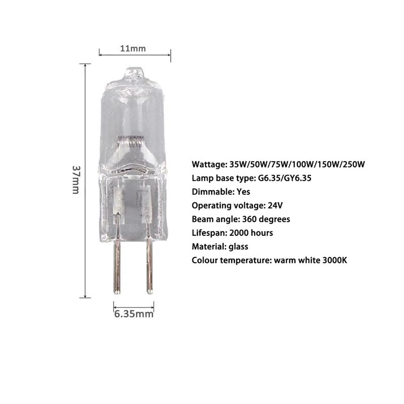Halogeenlamp | GY6.35 | Insteeklamp | Helder | 11mm | 20W
