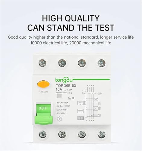 Disjoncteur différentiel 2P 25A 100mA Type B pour sécurité électrique