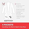 Scottevest Lucille Cardigan For Women 4 Hidden Pockets Lightweight Wrinkle Resistant Sweater For Travel More
