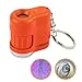 Carson MicroMini 20x LED Lighted Pocket Microscope with Built-In UV and LED Flashlight - Orange