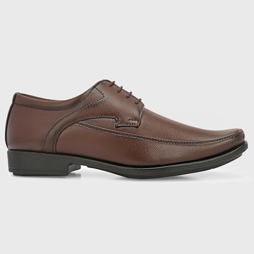 Image of Centrino Formal Shoes for Men | Lightweight Comfortable Office Shoes for Man Stylish | Cushioned Insole Lace-Up Shoes for Men | Durable TPR Sole | Trendy Classic Design Footwear for Men (8118)