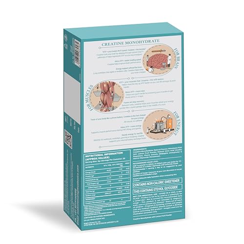 Image of TrueBasics Clean Creatine Monohydrate Powder, Citrus Flavor, 30 Sachets | 3g Creatine per Sachet