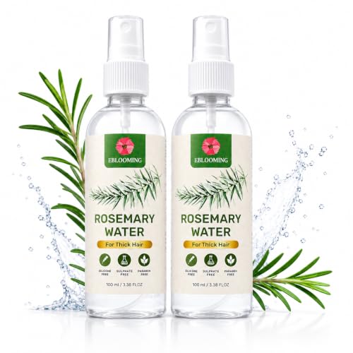 Image of Steam Distilled Rosemary Water Spray for Hair | Pure Rosemary Hair Mist | Alcohol Free, Sulphate Free & Paraben Free | Daily Leave-In Scalp Spray for Healthy Looking Hair | Men & Women | 200 ml
