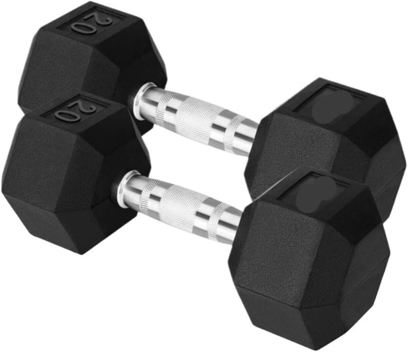 Dumbells Gym Home Rubberized Hexagonal Dumbbell Fixed Dumbbell Kilogram Dumbbell Fitness Equipment For Men And Women Dumbell Set