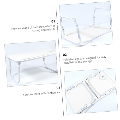 Pied de bureau en U pliant fer dur table basse grand format réglable - 7