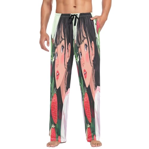 Pantalon de pyjama homme avec cordon et poches latérales pratiques taille S