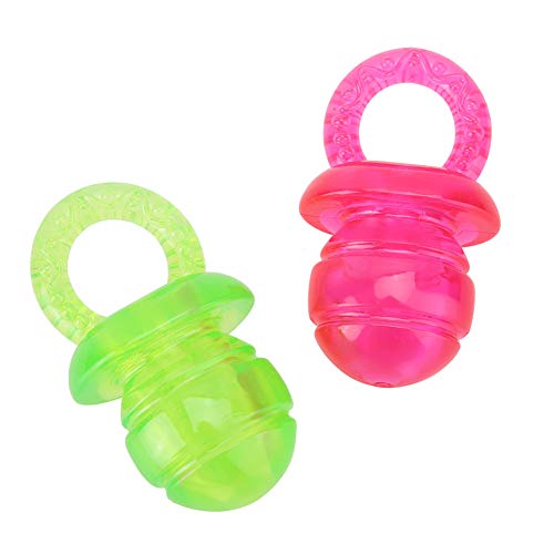 Zerodis 2 Pièces Jouet Chiots Jouet à Couinement Sucette pour Chien Jouet à Mâcher Jouet De Formation pour Chien et Chat