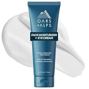 Oars + Alps Anti-Aging Face Moisturizer & Eye Cream, Hydrating Skin Moisturizer with Shea Butter and Jojoba Oil, Lightweight, Non Greasy, Vegan, Gluten Free