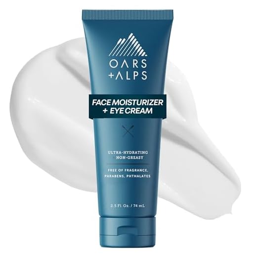 Oars + Alps Natural Face Moisturizer and Eye Cream, Hydrates Skin with Shea Butter and Jojoba Oil, Anti Aging, Vegan and Gluten Free