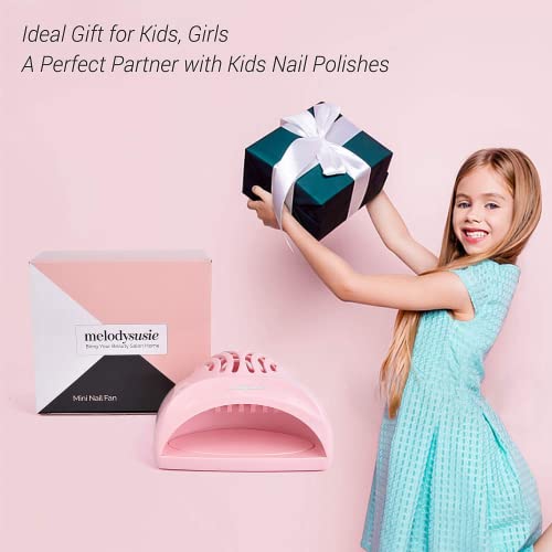 Melodysusie Portable Kids Nail Dryer, Mini Nail Fan Quick Dry For Regular Nail Polish, Safe For Hands, Skin, Children's Gift, Great Gift For Girls. #TOP1