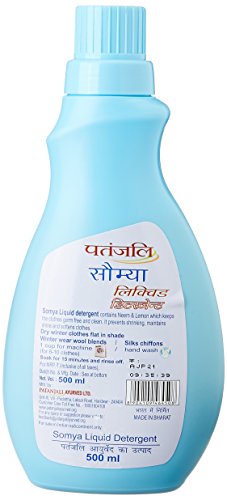 Image of Patanjali Somya Liquid Detergent - 500ml Bottle