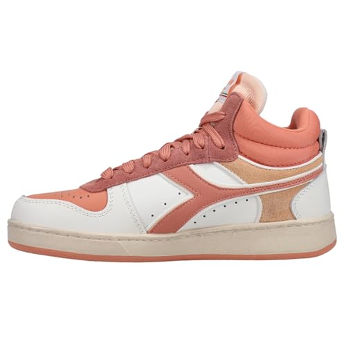 Diadora Womens Magic Basket Demi Icona Lace Up Sneakers Shoes Casual - Pink - Size 7.5 B