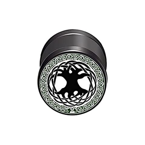 CHICNET Unisex Viking Fake Plug Earrings Cover