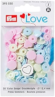 PrymLove Fasteners, Multicolour, 12 x 7 x 2 cm
