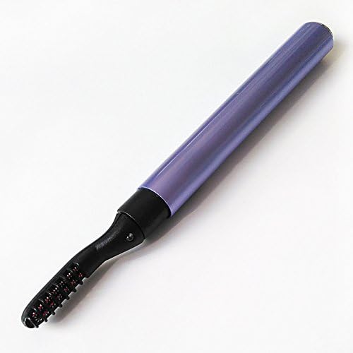 Thinkmax Portable Curved Electric Heating Eyelash Brush Curler, Eyelash Styling Beauty Tool, Purple
