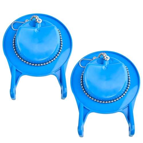 2 PCS Toilet Flappers Replacement 3 Inch Compatible for GA715014-GEG1 with Stainless Chain and Hook - Reliable Toilet Flapper by QILIYINI - Used condition - US$15.19