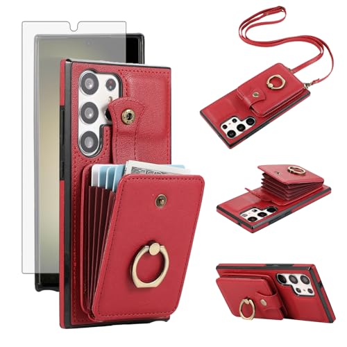 Protection Samsung S24 Ultra antichoc étui portefeuille complet