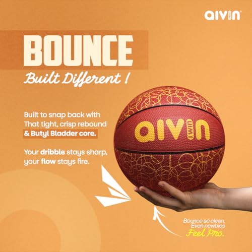 Image of Aivin THRE3ZY Mini Basketball Size 3 - Compact Design | Pro Grip & Durable Build | for Kids, Teens & Youth
