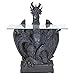 Design Toscano The Subservient Dragon Glass-Topped Sculptural Table