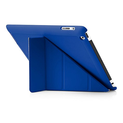 Pipetto Origami iPad Case 2/3/4 generation with 5 in 1 stand & auto sleep / wake function Royal Blue