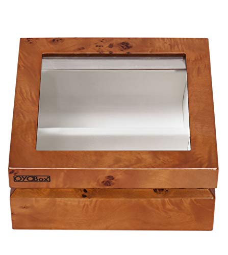 Image of OYOBox Mini Luxury Eyewear Organizer, Wood Display Box for Glasses + Sunglasses