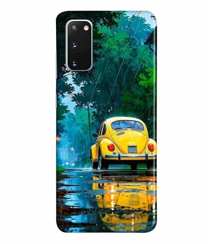 Image of Printed Hard Back Case Cover & Compatible for Samsung Galaxy S20 | Car Painting Art (Multicolor) - D1197