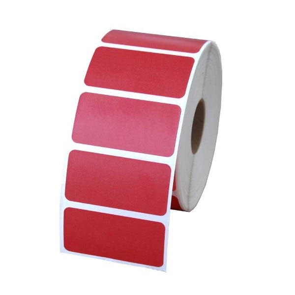 LabelValue.com | Zebra LV-56001 Red Compatible - 1280 Red labels per roll, 2" x 1"