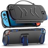 HUIJUTCHEN Dockable Case for Nintendo Switch 2 2025, TPU Grip Protective Cover for Switch New Gen Console, Travel Case Hard-Shell Accessories Compatible with Switch 2 7.9 Inch (Black)