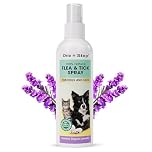 One Step Flea & Tick Spray for Dogs & Cats 250ml, 100% Natural Formula, Allergen Free, Eco-Friendly, Organic Lavender and 6 Other Essential Oils, Pets Care Treatment for Fleas, Ticks & Mosquitos
