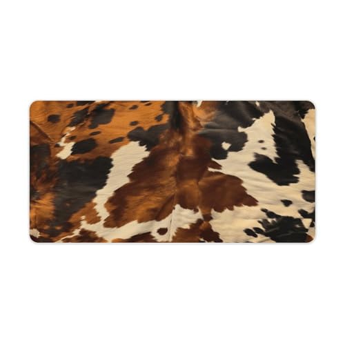 Alfombrilla para escritorio de caucho estilo piel vaca