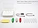 Viloga 3PCS/Set LED Light Kit for RC Plane Jet Airplane Aircraft Fix Wing Quadcopter, Rechargeable Red Green White LED Flashing Lights, Super Bright Little Light for Safe Dusk Flight