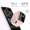 FITNIV Smart Watch, 1.55 Inch Touch Screen Smartwatch for Android and iOS Phones, Fitness Tracker with Heart Rate & SpO2 & Sleep Monitor, 5ATM Waterproof Pedometer Watch for Women Men, Pink