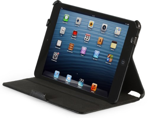 StilGut UltraSlim Case, Tasche für Apple iPad mini und iPad mini mit Retina Display mit Standfunktion, schwarz