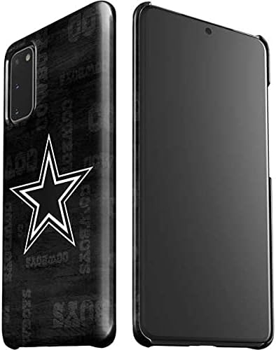 Skinit Lite Phone Case Compatible with Galaxy S20 - Officially Licensed NFL Dallas Cowboys Black & White Design
