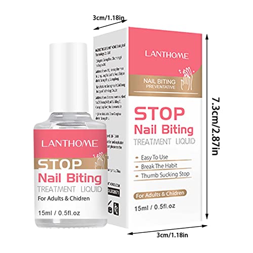 2 roer unhas,15ml Loção para Unhas Sabor Amargo Líquido para Cuidados com as Unhas | Esmalte unha na