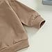 Tiaham Baby Boy Clothes Girl Outfits Fashion Sweatshirt Sweat Pant Kids Toddler Tops Pant Sets (Coffee, 12-18 Months)