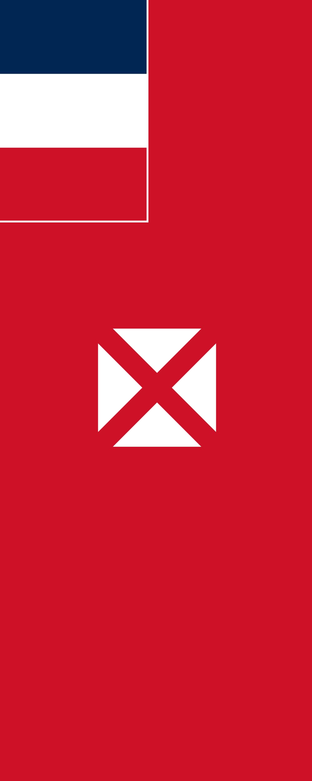 Drapeau Wallis-et-Futuna pavillon portrait 3.5m² pour mât vertical extérieur