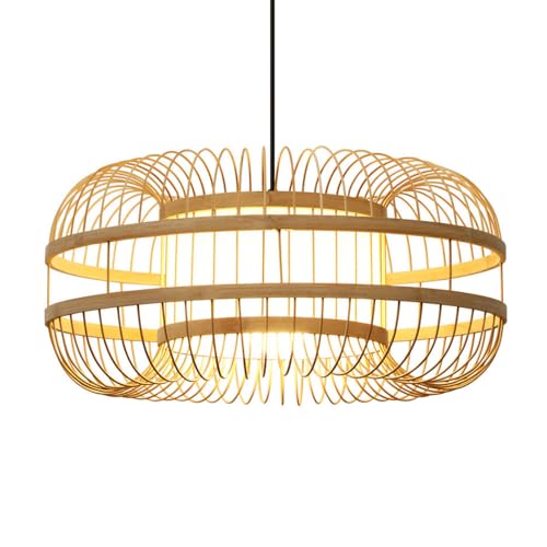 Suspension en bambou pour salon de thé et restaurant chaleureux