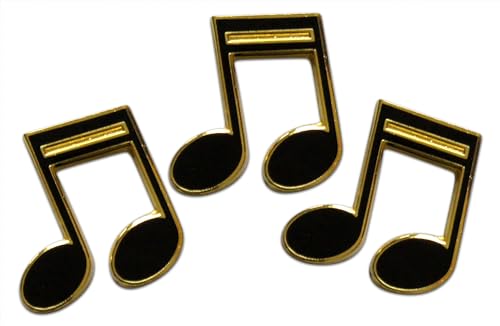 Image of Novel Merk Music Note Lapel Pin, Hat Pin & Tie Tack Set - Clutch Back