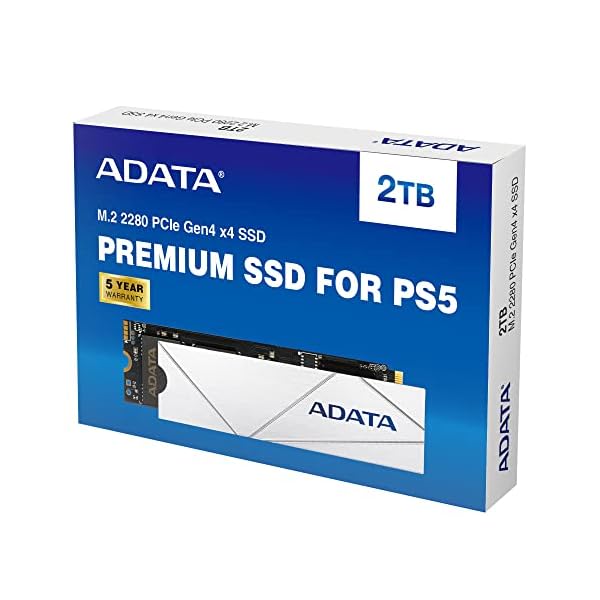 ADATA SSD premium de 2 TB para PS5 PCIe Gen4 M.2 2280 SSD interno para juegos de hasta 7400 MB/s (APSFG-2T-CSUS) - Image 3