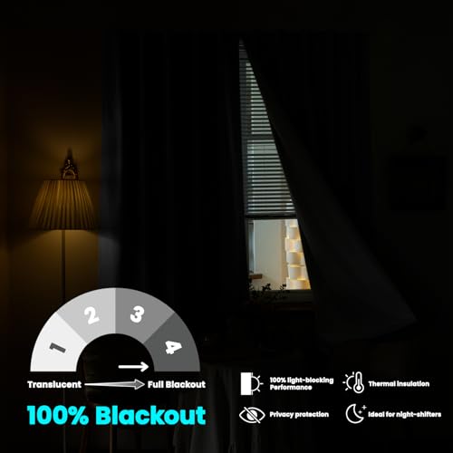 Image of 100% Self Adhesive Blackout Curtains- Stick on Curtains Shades Window Blinds Curtains No Rod Needed Easy to Hang Curtain, Use for Bedroom, Roman Shades, W52 x L72 inch, 1 Panel, Off-White